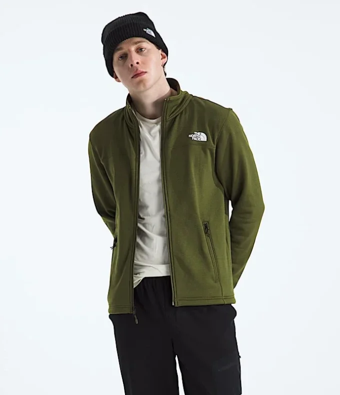 Chaqueta con cremallera completa Cedar Trail Grid Fleece para hombre
