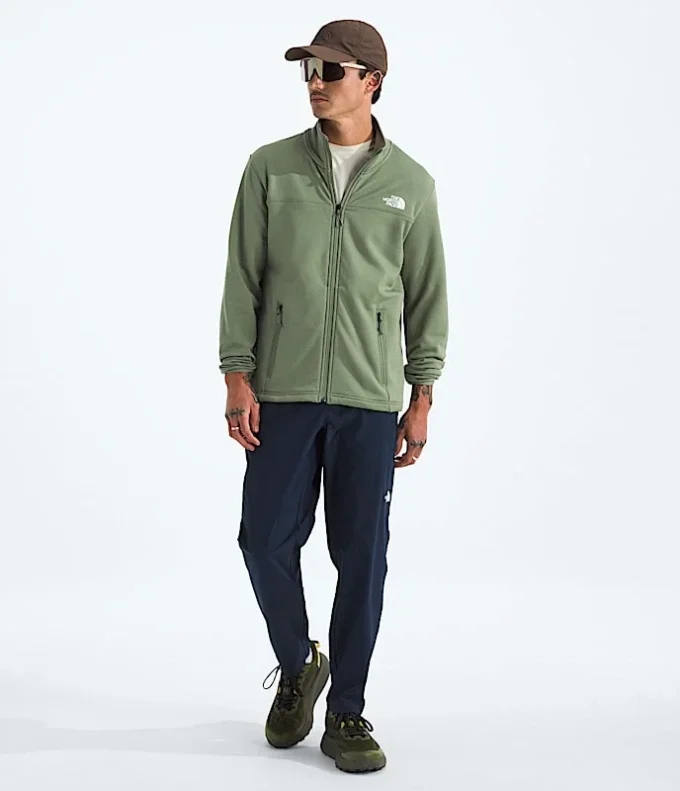 Chaqueta con cremallera completa Cedar Trail Grid Fleece para hombre