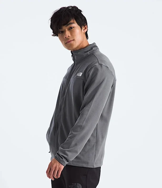 Chaqueta con cremallera completa Cedar Trail Grid Fleece para hombre
