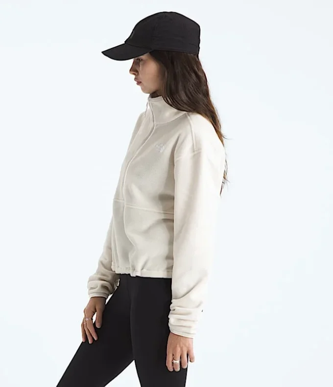 Chaqueta corta con media cremallera Glacier Fleece para mujer Chaqueta corta con media cremallera Glacier Fleece para mujer