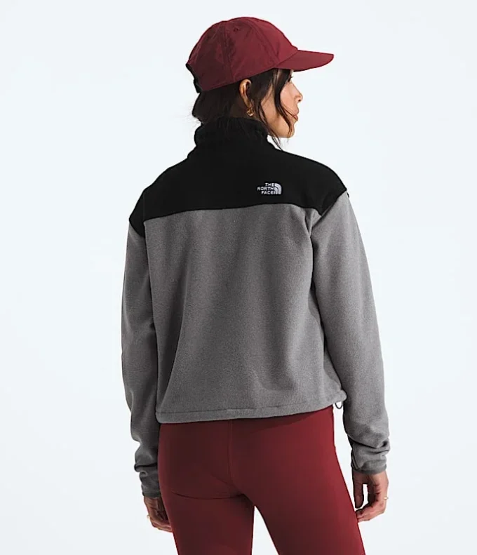 Chaqueta corta con media cremallera Glacier Fleece para mujer Chaqueta corta con media cremallera Glacier Fleece para mujer