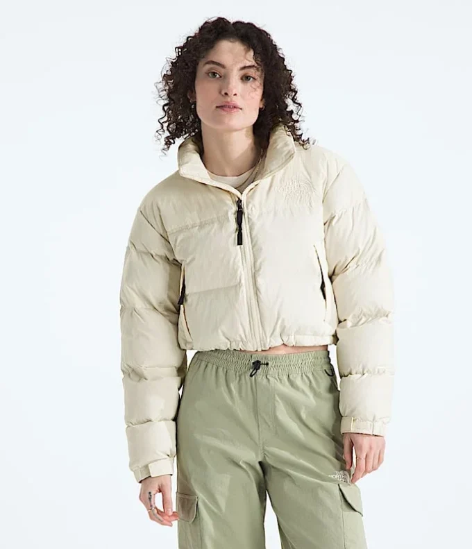 Chaqueta corta Nuptse DTM para mujer
