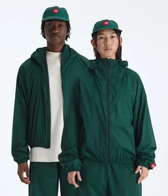 Chaqueta cortavientos con capucha plegable TNF™ Red Box para hombre