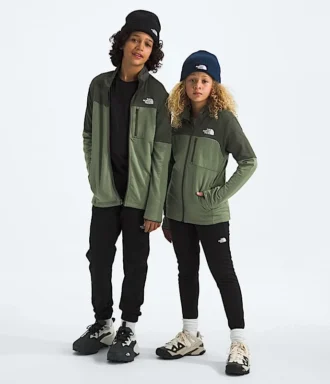 Chaqueta de media capa con cremallera completa para niños y niñas