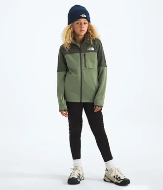 Chaqueta de media capa con cremallera completa para niños y niñas