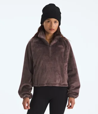Chaqueta Osito Lux ¼-Zip para mujer