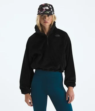 Chaqueta Osito Lux ¼-Zip para mujer
