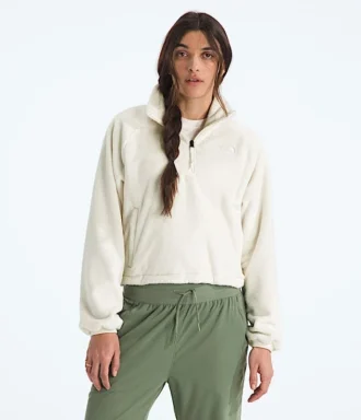 Chaqueta Osito Lux ¼-Zip para mujer