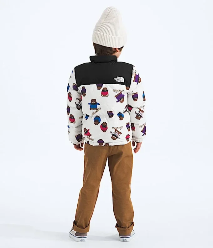 Chaqueta retro Nuptse para niños 1996 — Estampado