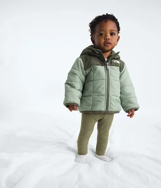 Chaqueta reversible con capucha y cremallera completa Shasta para bebé niño Chaqueta reversible con capucha y cremallera completa Shasta para bebé niño