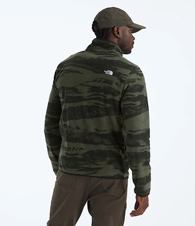 Forro polar Glacier con media cremallera para hombre — Estampado