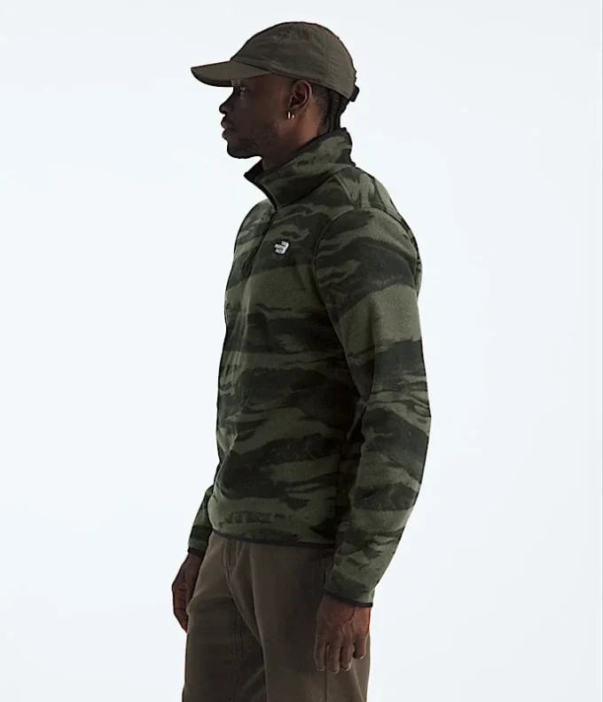 Forro polar Glacier con media cremallera para hombre — Estampado