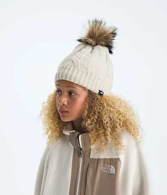 Gorro infantil forrado con pompón de pelo Oh Mega Gorro infantil forrado con pompón de pelo Oh Mega