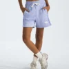 Pantalones cortos holgados de felpa para mujer