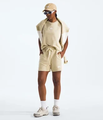 Pantalones cortos holgados de felpa para mujer