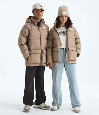 Parka corta con forro polar North Down para niño y niña