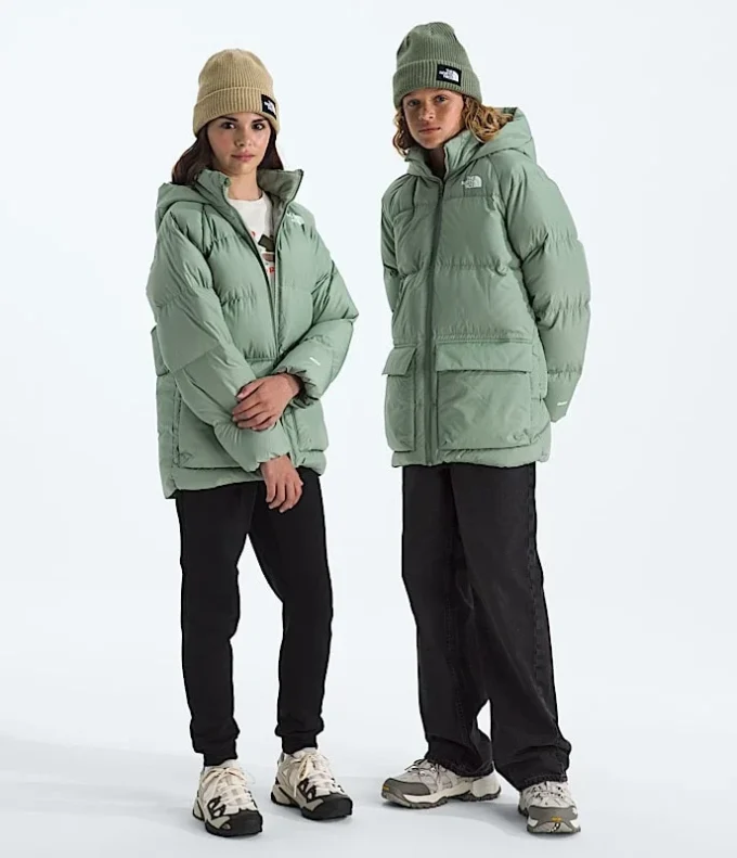 Parka corta con forro polar North Down para niño y niña