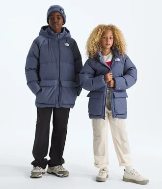 Parka corta con forro polar North Down para niño y niña