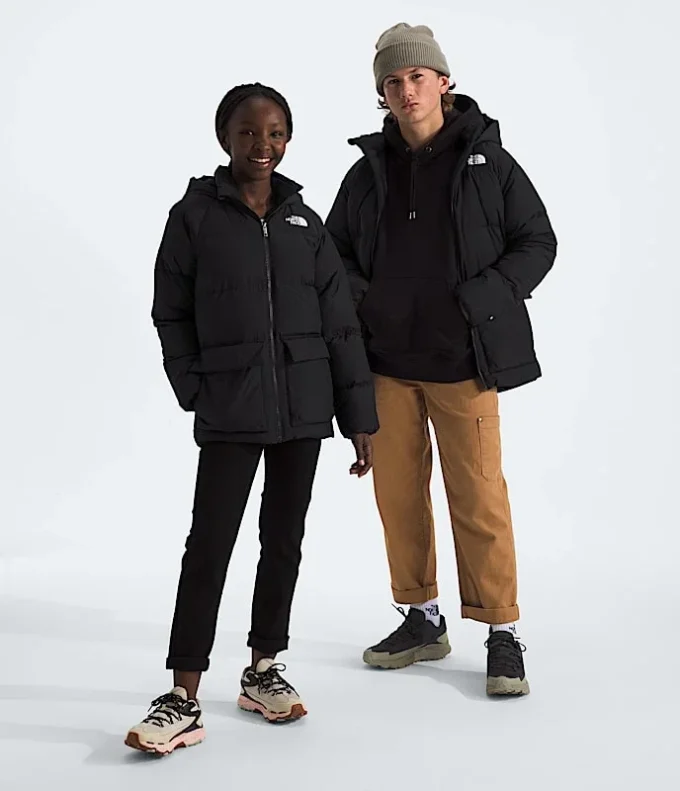 Parka corta con forro polar North Down para niño y niña