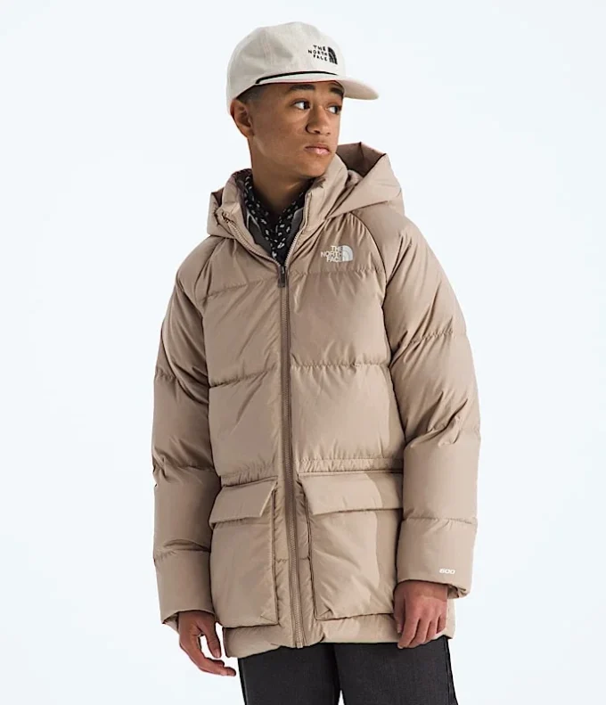 Parka corta con forro polar North Down para niño y niña