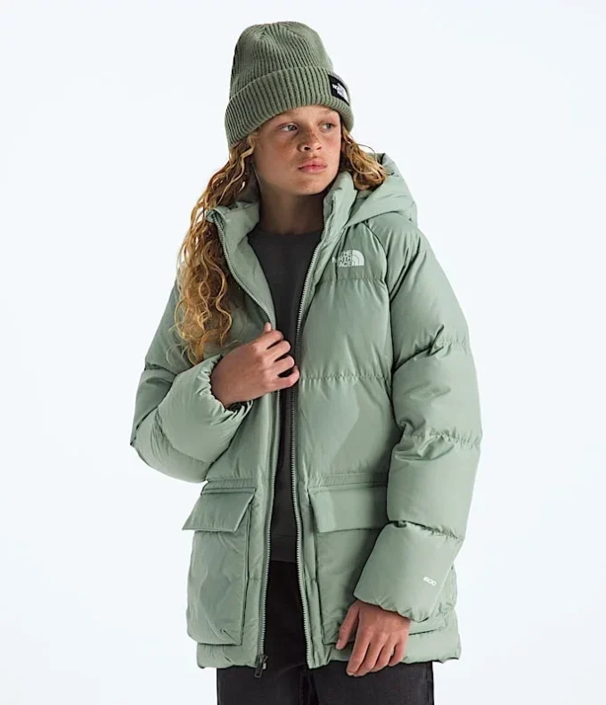 Parka corta con forro polar North Down para niño y niña