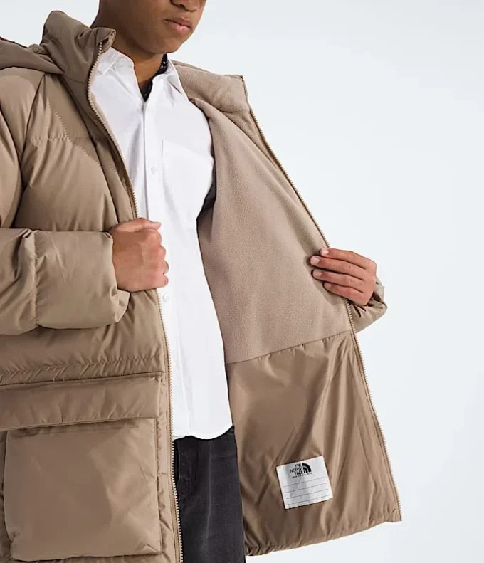 Parka corta con forro polar North Down para niño y niña
