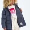 Parka corta con forro polar North Down para niño y niña