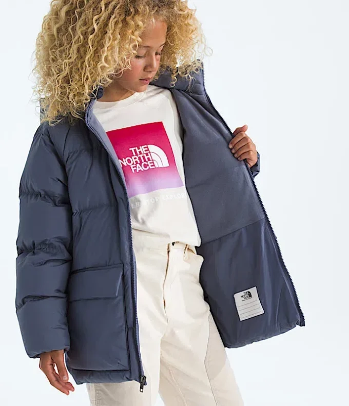 Parka corta con forro polar North Down para niño y niña