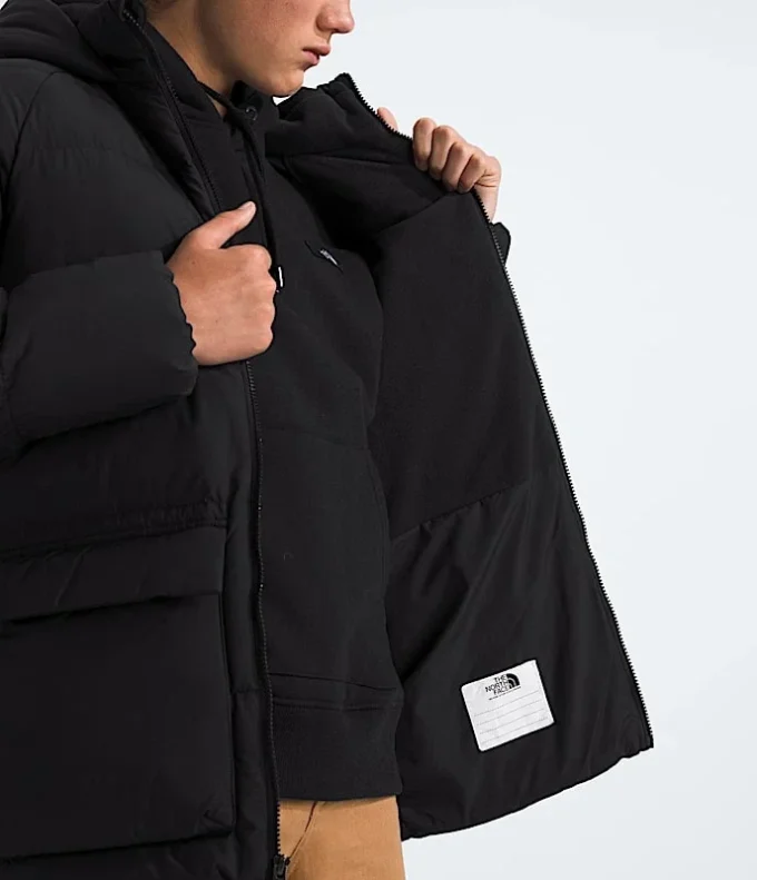 Parka corta con forro polar North Down para niño y niña