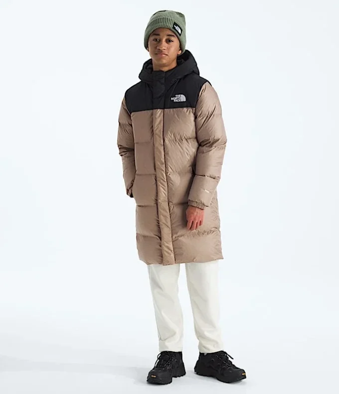 Parka larga Nuptse para niño y niña Parka larga Nuptse para niño y niña