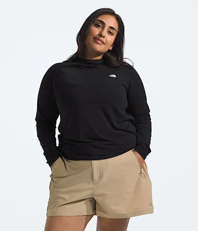 Sudadera con capucha Adventure Sun para mujer en tallas grandes Sudadera con capucha Adventure Sun para mujer en tallas grandes