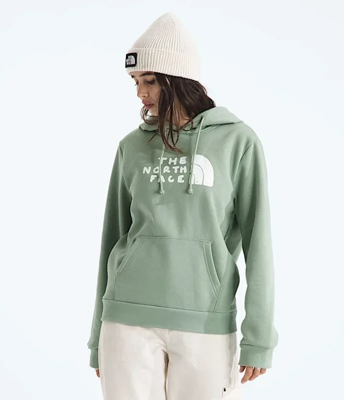 Sudadera con capucha Evolution Sketch Logo Half Dome para mujer — Gráfico