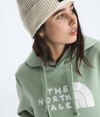 Sudadera con capucha Evolution Sketch Logo Half Dome para mujer — Gráfico