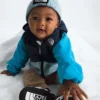 Sudadera con capucha y cremallera completa Baby Glacier