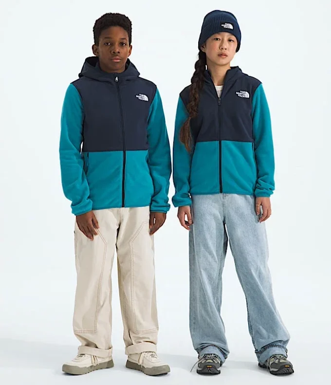 Sudadera con capucha y cremallera completa Glacier para niño y niña