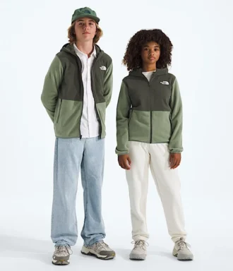 Sudadera con capucha y cremallera completa Glacier para niño y niña