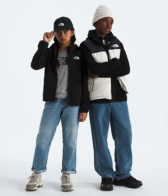 Sudadera con capucha y cremallera completa Glacier para niño y niña