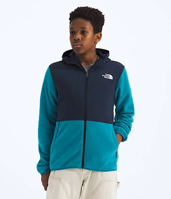 Sudadera con capucha y cremallera completa Glacier para niño y niña