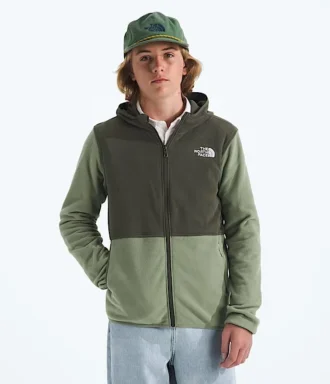 Sudadera con capucha y cremallera completa Glacier para niño y niña