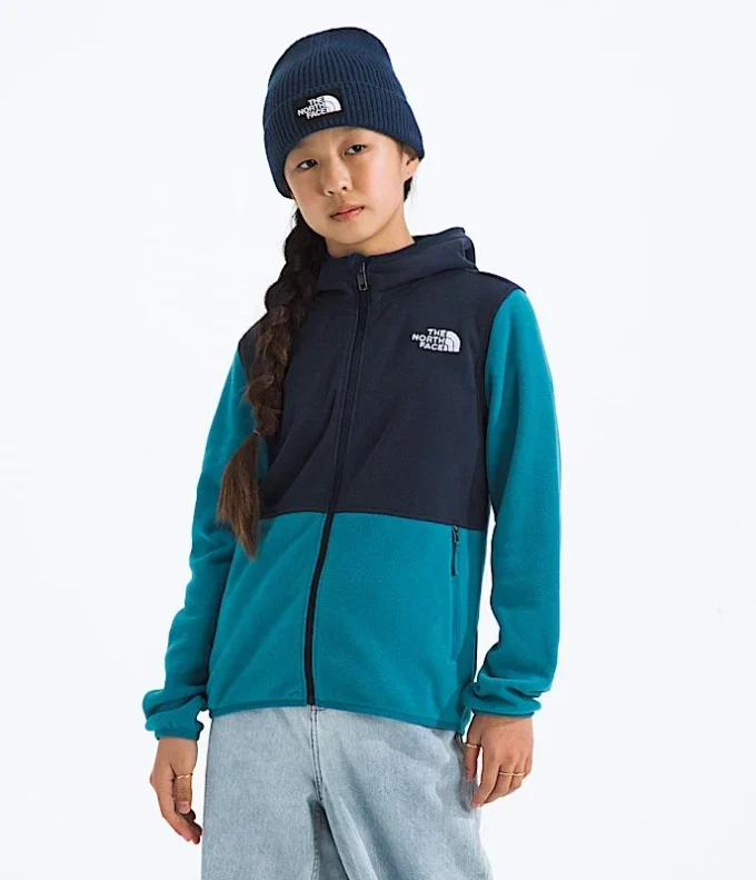 Sudadera con capucha y cremallera completa Glacier para niño y niña