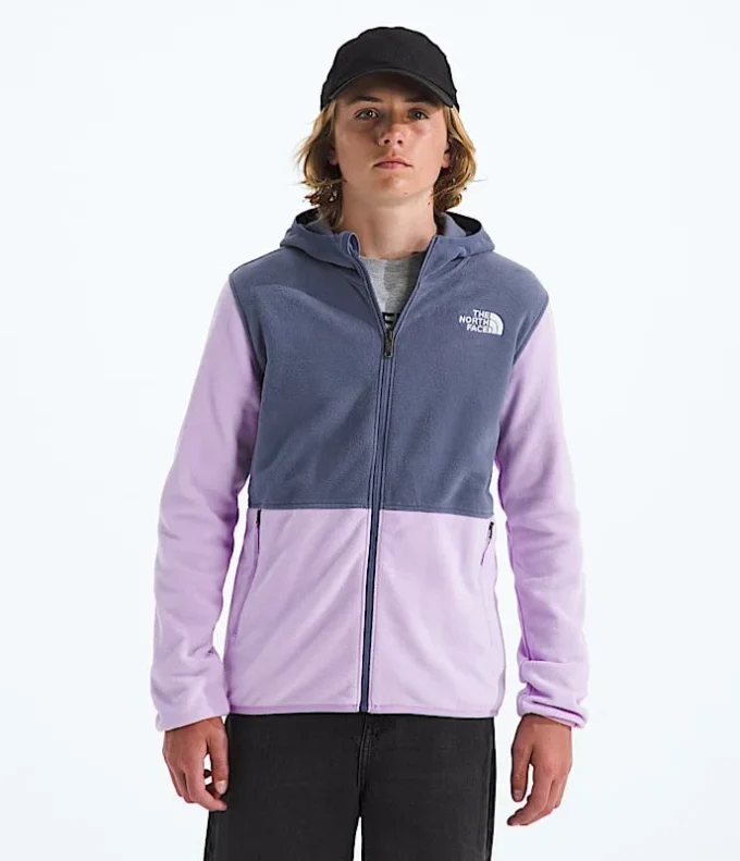 Sudadera con capucha y cremallera completa Glacier para niño y niña