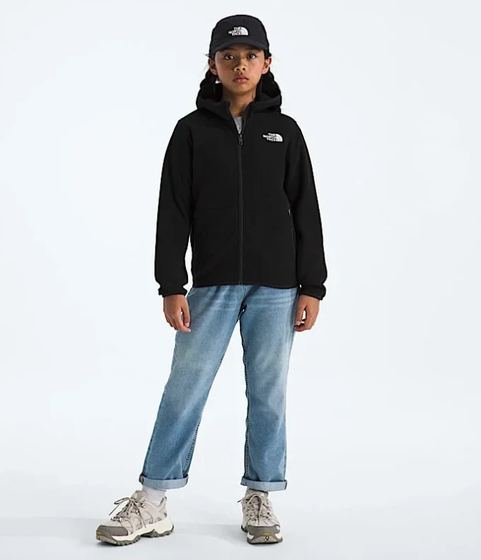 Sudadera con capucha y cremallera completa Glacier para niño y niña