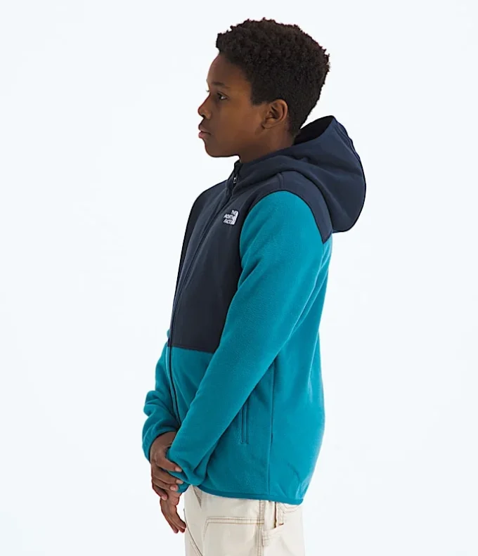 Sudadera con capucha y cremallera completa Glacier para niño y niña