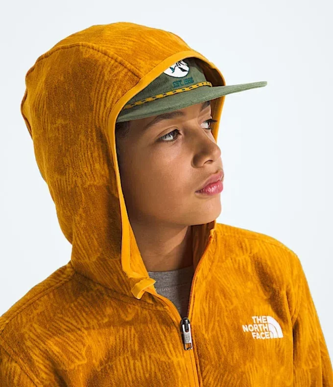 Sudadera con capucha y cremallera completa Glacier para niño y niña — Estampado
