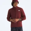 Sudadera de felpa Cedar Trail Grid con media cremallera para hombre