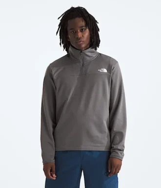 Sudadera de felpa Cedar Trail Grid con media cremallera para hombre