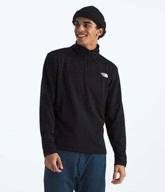 Sudadera de felpa Cedar Trail Grid con media cremallera para hombre