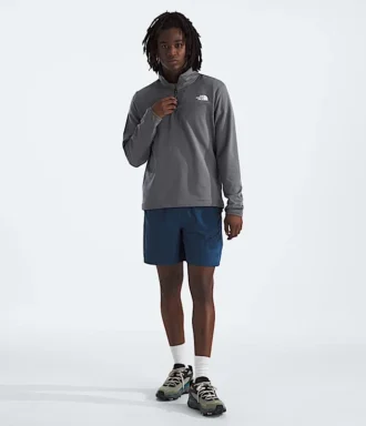 Sudadera de felpa Cedar Trail Grid con media cremallera para hombre