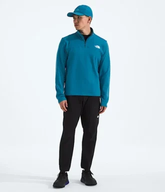 Sudadera de felpa Cedar Trail Grid con media cremallera para hombre
