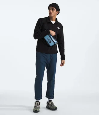 Sudadera de felpa Cedar Trail Grid con media cremallera para hombre
